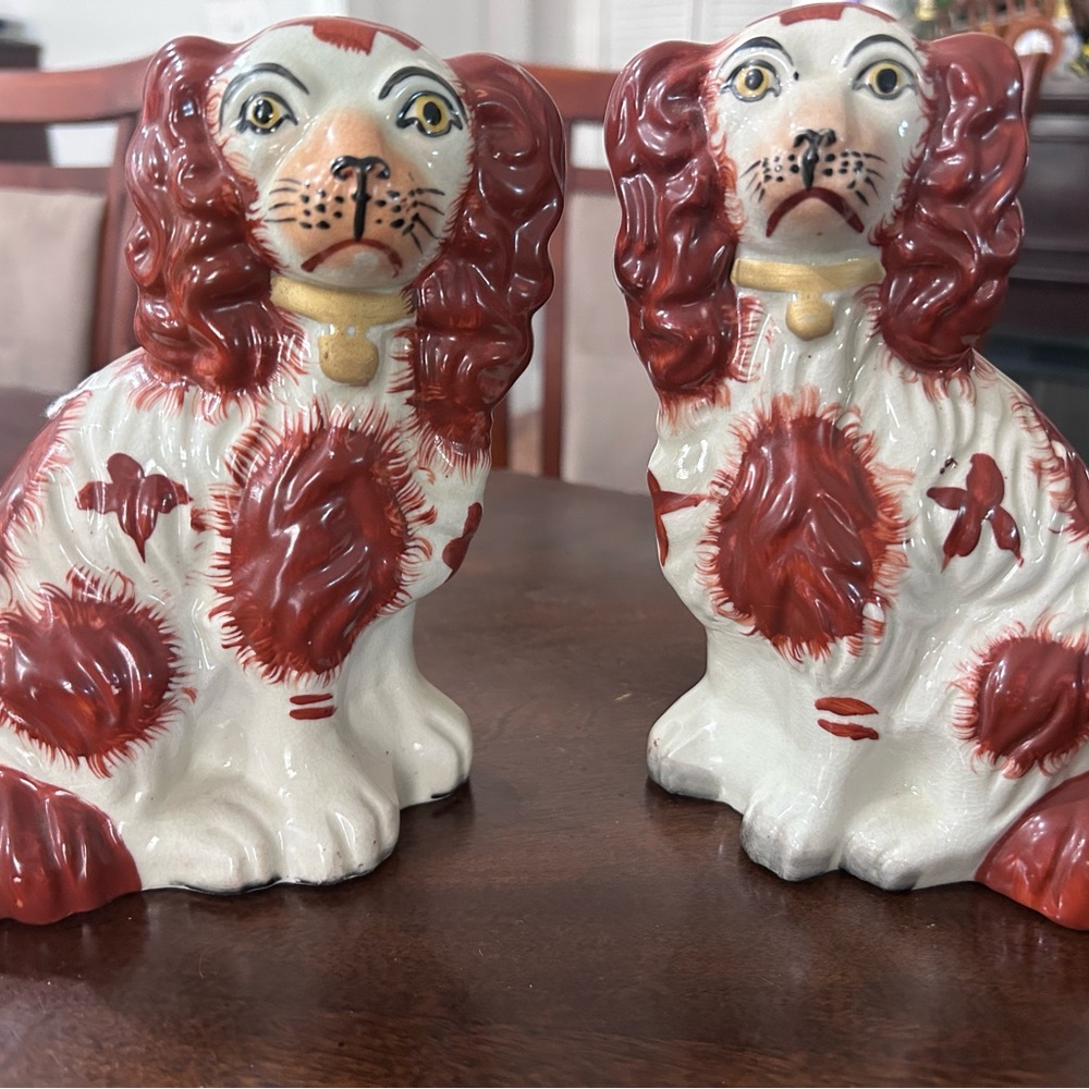 Vintage English Staffordshire porcelain dolls